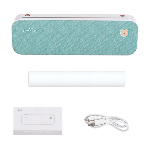 PeriPage A4 Paper Printer Thermal Transfer Printer Wirless Photo Printer USB BT Picture Printers Support 2''/3''/4''Paper Width