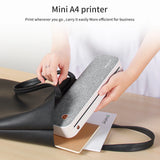 PeriPage A4 Paper Printer Thermal Transfer Printer Wirless Photo Printer USB BT Picture Printers Support 2''/3''/4''Paper Width