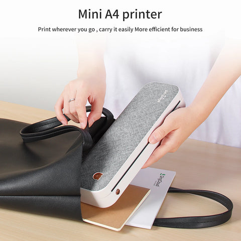 PeriPage A4 Paper Printer Thermal Transfer Printer Wirless Photo Printer USB BT Picture Printers Support 2''/3''/4''Paper Width