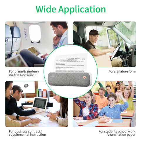 PeriPage A4 Paper Printer Thermal Transfer Printer Wirless Photo Printer USB BT Picture Printers Support 2''/3''/4''Paper Width